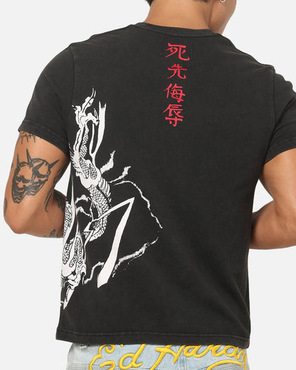 Ed Hardy Blaze T-Shirt Black