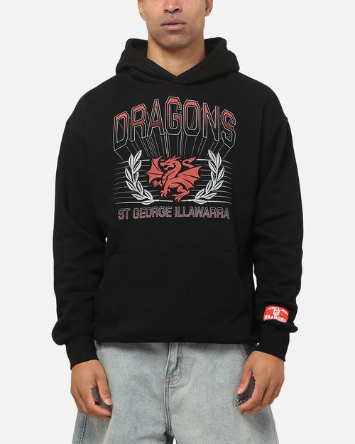 Bleacher Athletic St. George Illawarra Dragons NRL Adult Club Wreath Hoodie Black