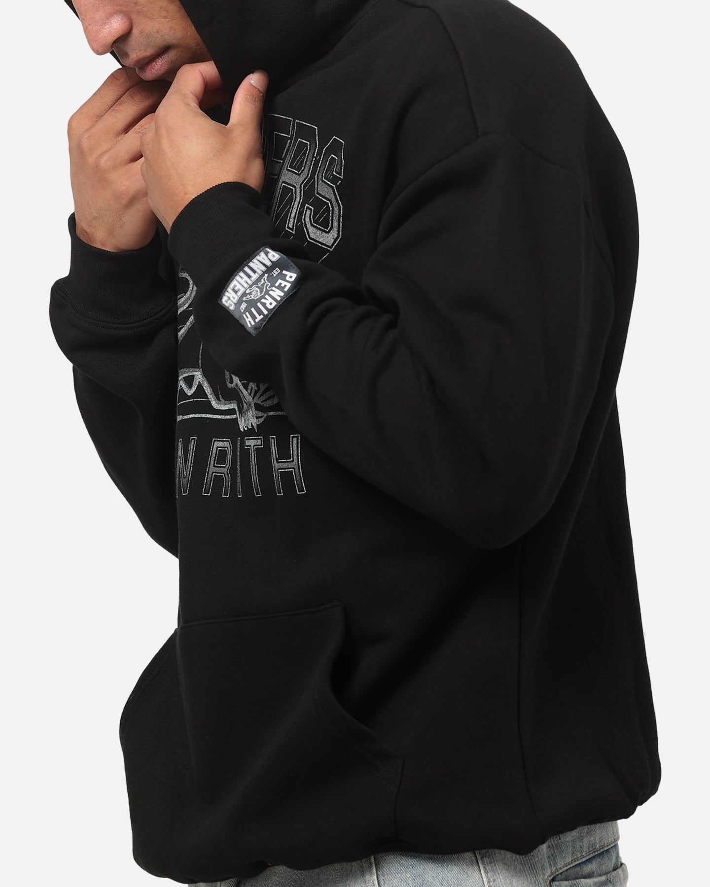 Bleacher Athletic Penrith Panthers NRL Adult Club Wreath Hoodie Black