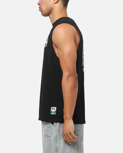 Bleacher Athletic South Sydney Rabbitohs NRL Adult Muscle T-Shirt Black