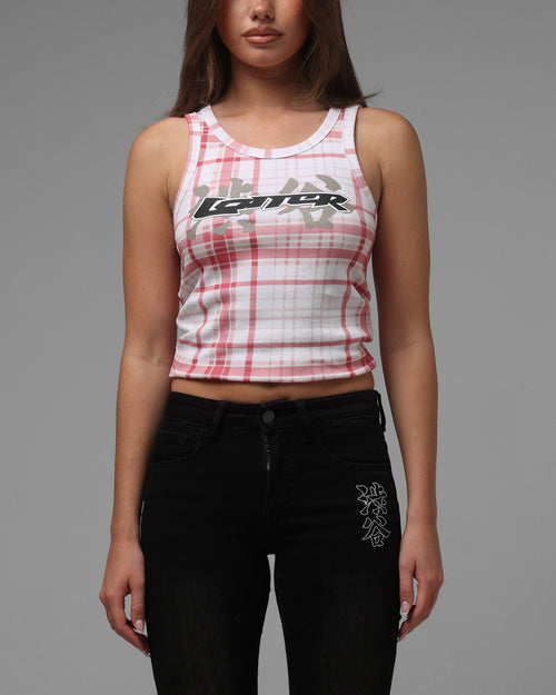 Loiter Women's Shibuya Tank Red Plaid