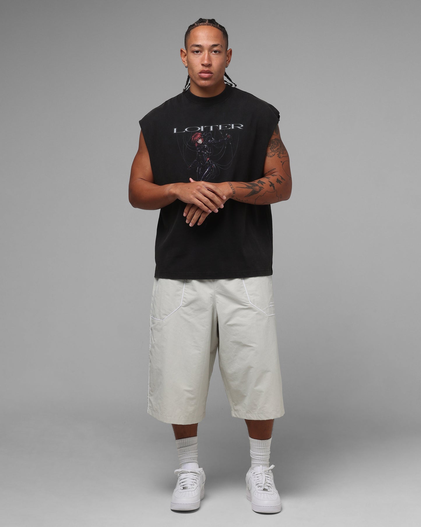 Loiter Spectre Muscle T-Shirt Black