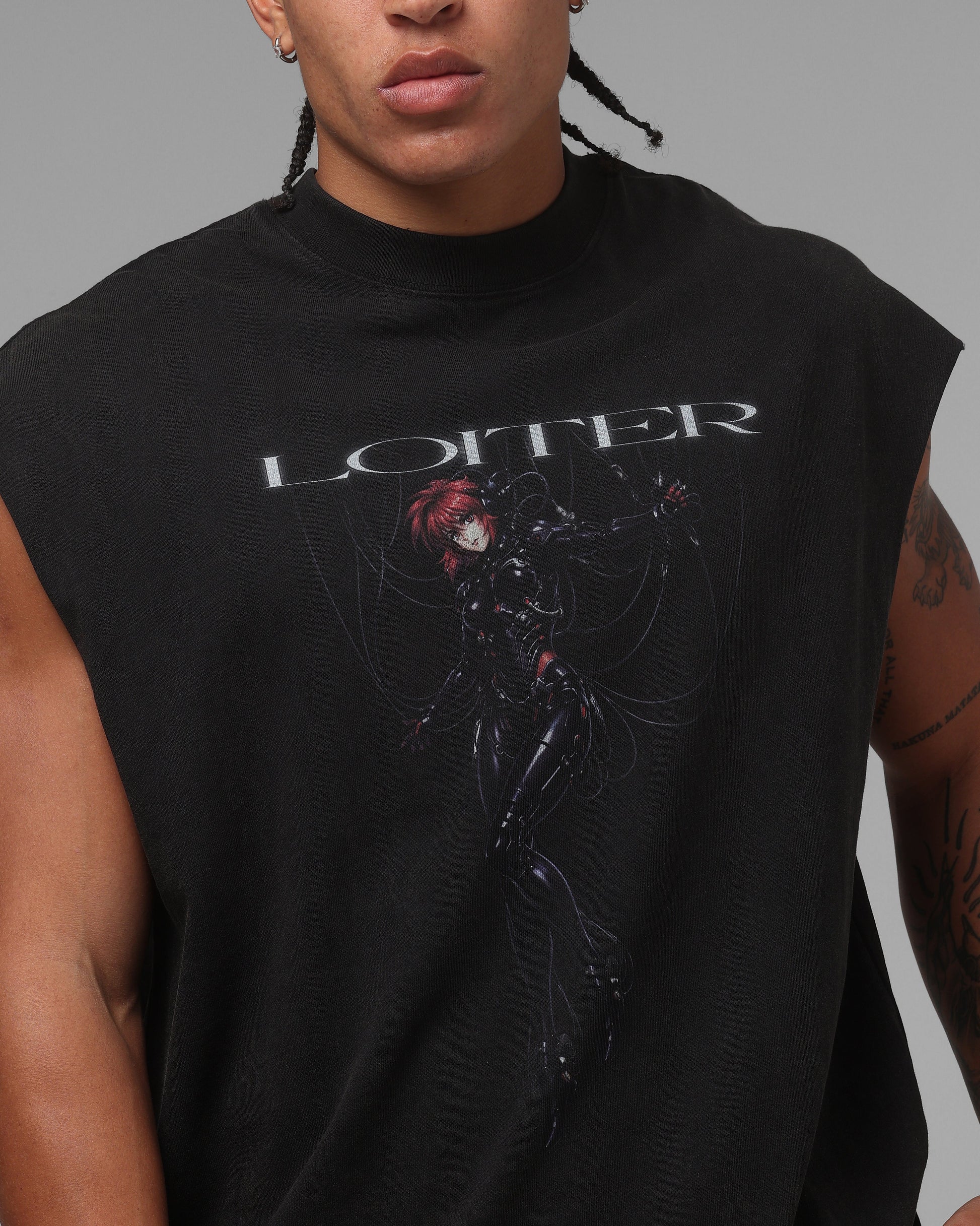 Loiter Spectre Muscle T-Shirt Black