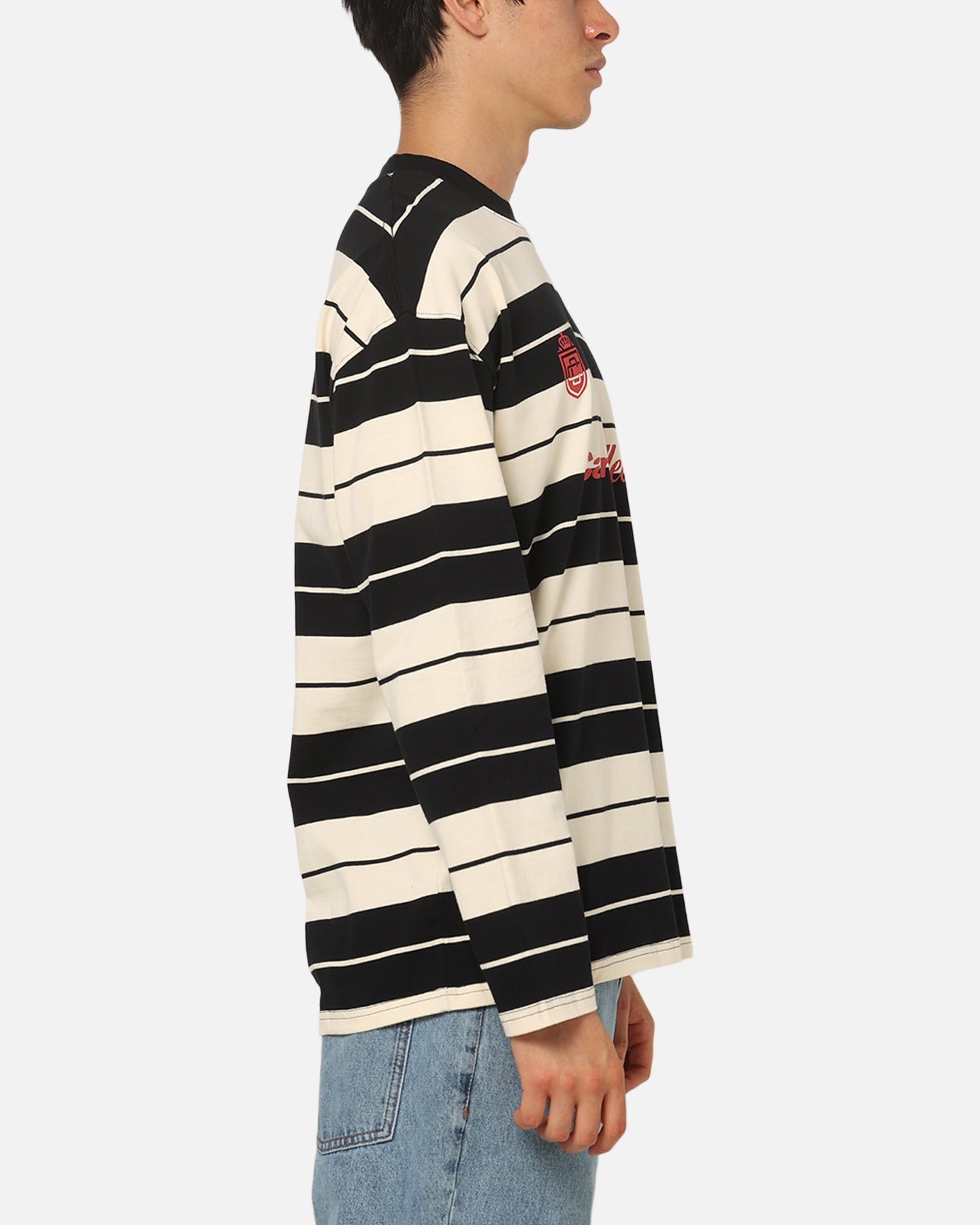 Carre Collective Stripe Long Sleeve T-Shirt Black/Off White