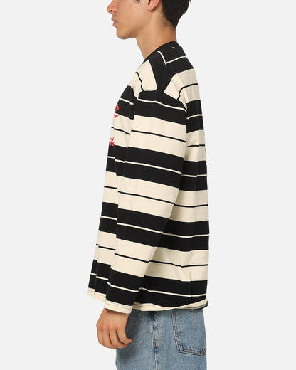 Carre Collective Stripe Long Sleeve T-Shirt Black/Off White