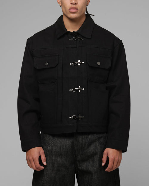 Loiter Hybrid Denim Jacket Black