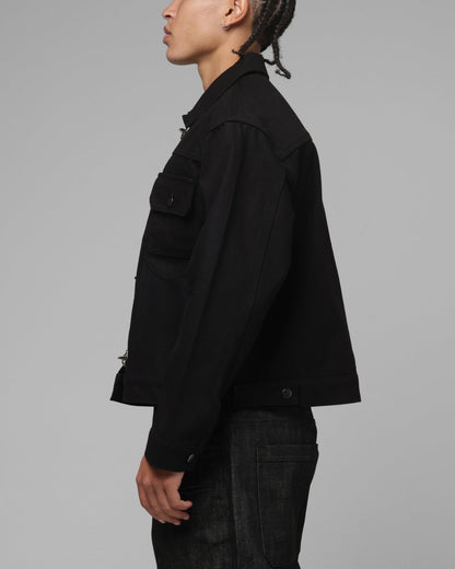 Loiter Hybrid Denim Jacket Black