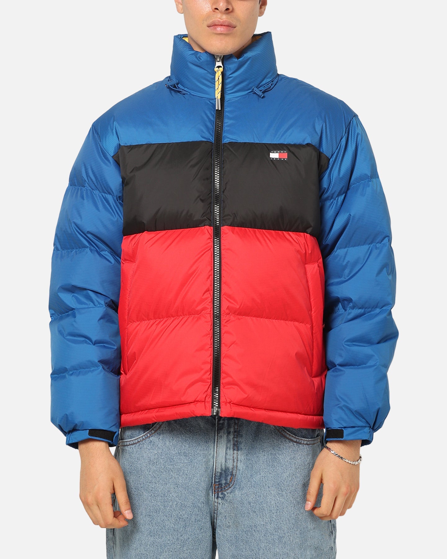 Tommy Jeans Alaskha Colourblock Puffer Jacket Indigo