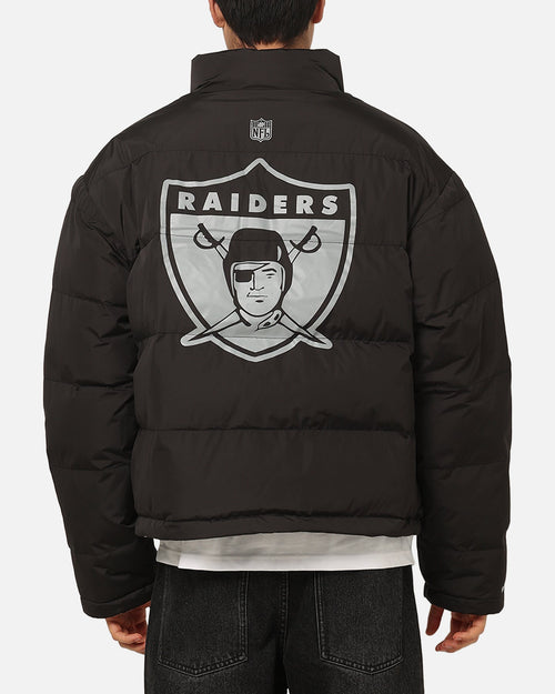 Mitchell & Ness Las Vegas Raiders Reversible Puffer Jacket Black
