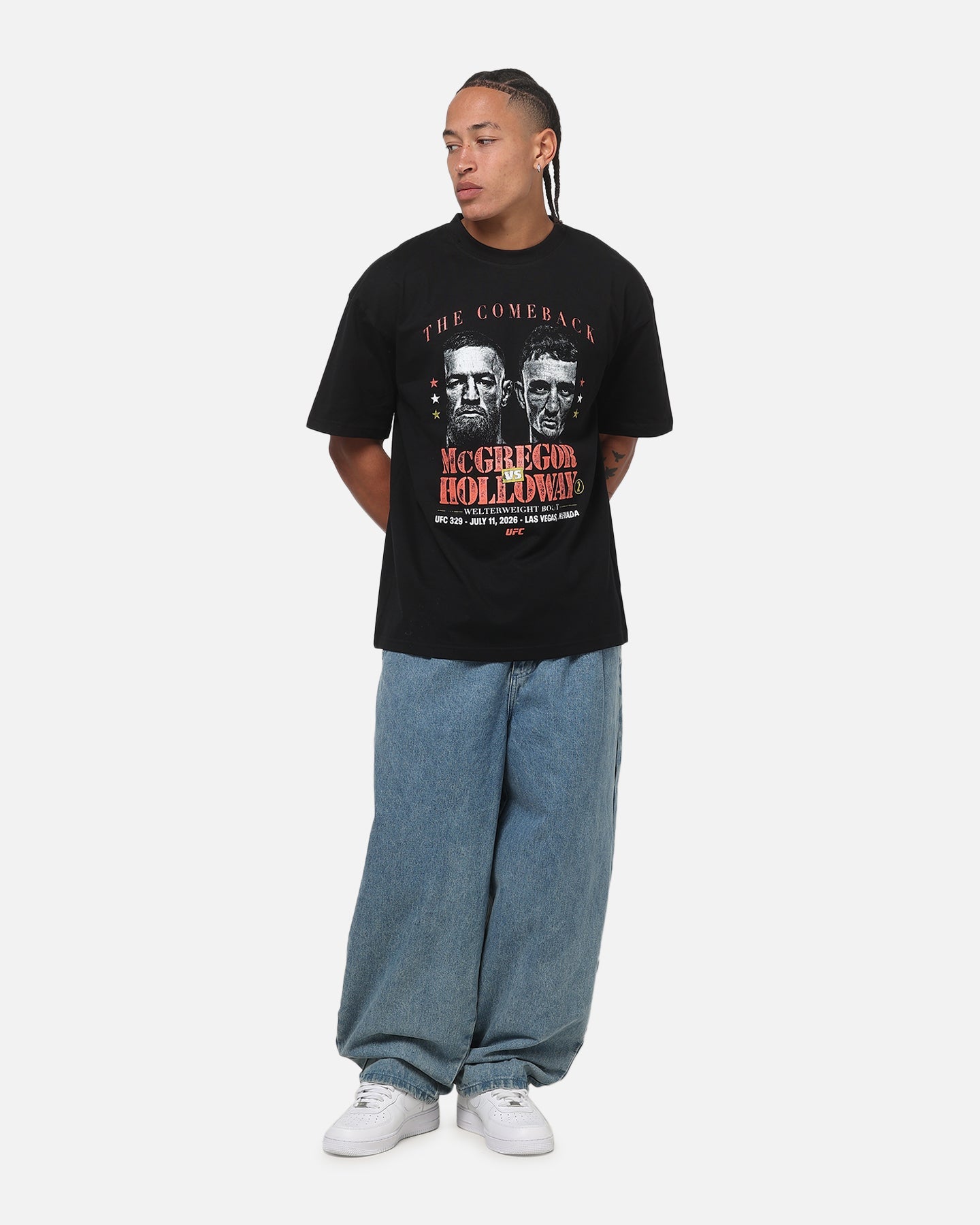 UFC By Culture Kings UFC IFW 2026 McGregor Vs. Holloway T-Shirt Black