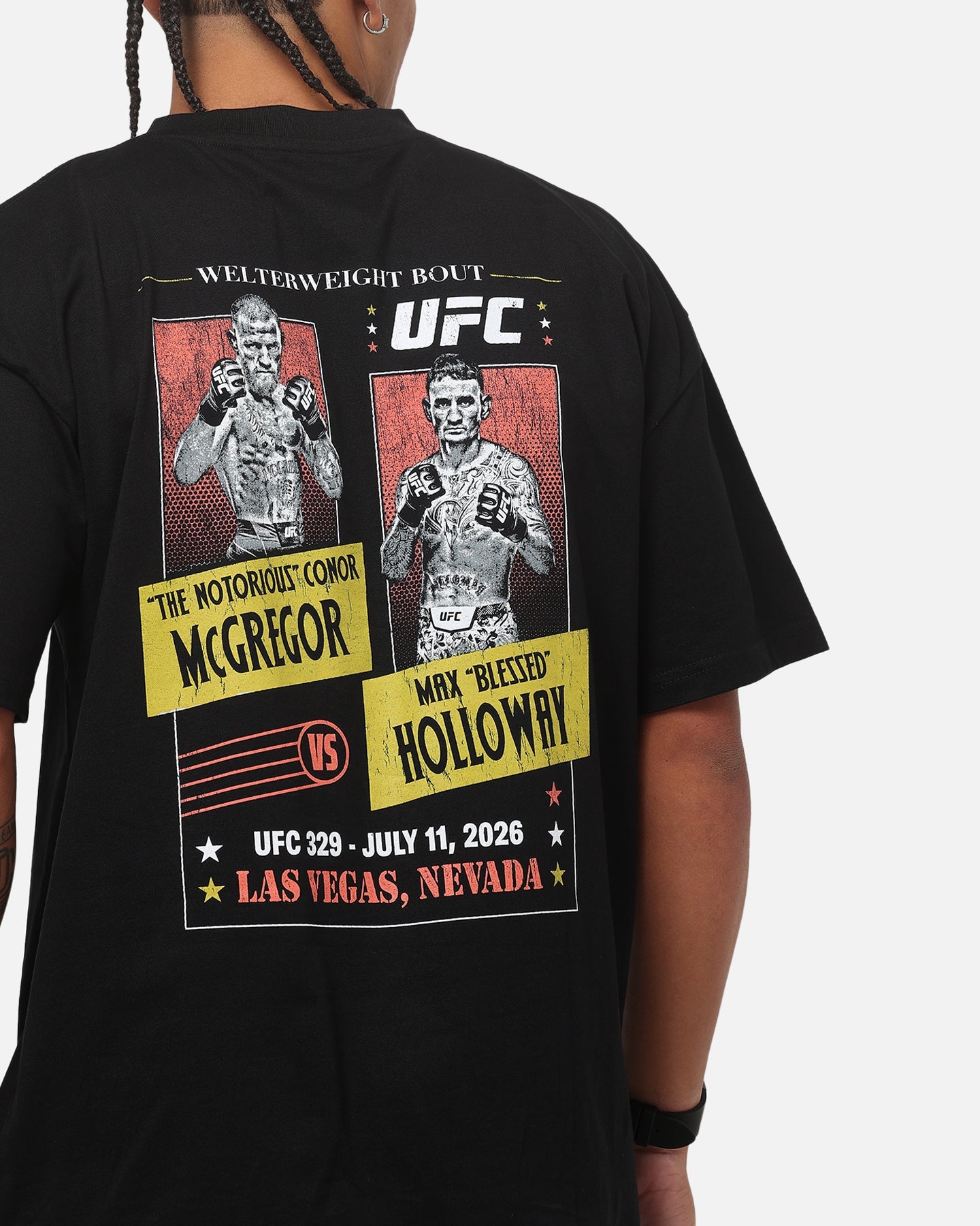 UFC By Culture Kings UFC IFW 2026 McGregor Vs. Holloway T-Shirt Black