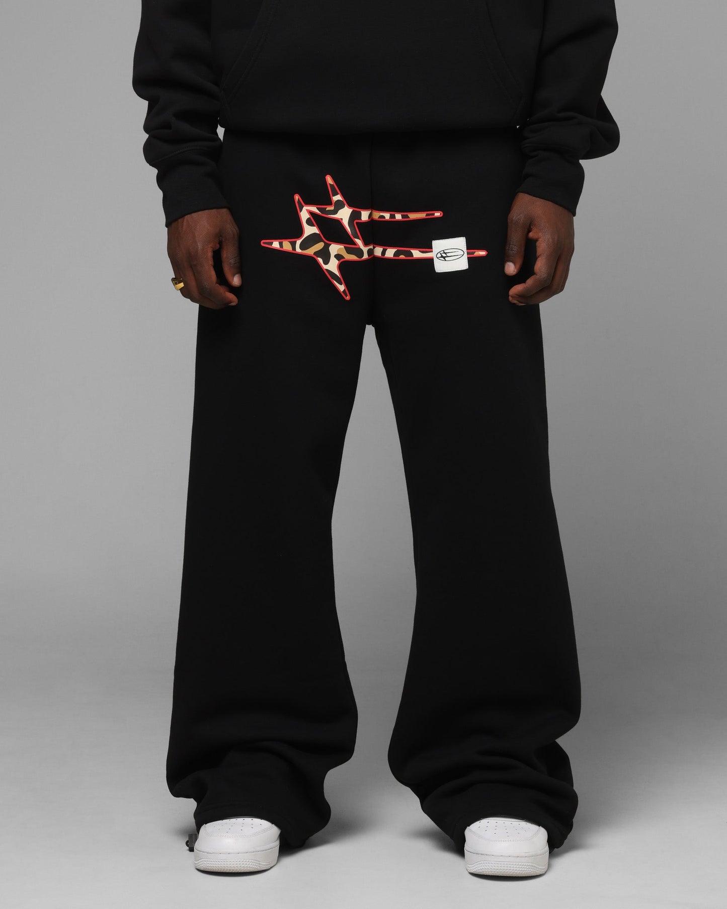 Loiter Hybrid Sweatpants Black/Leopard