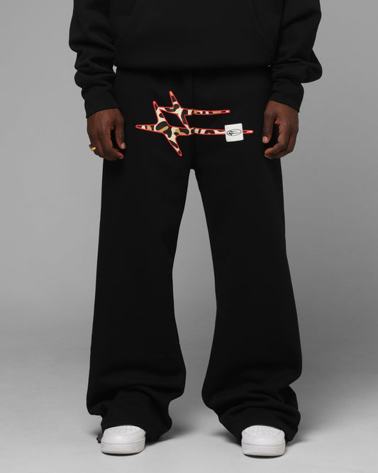 Loiter Hybrid Sweatpants Black/Leopard