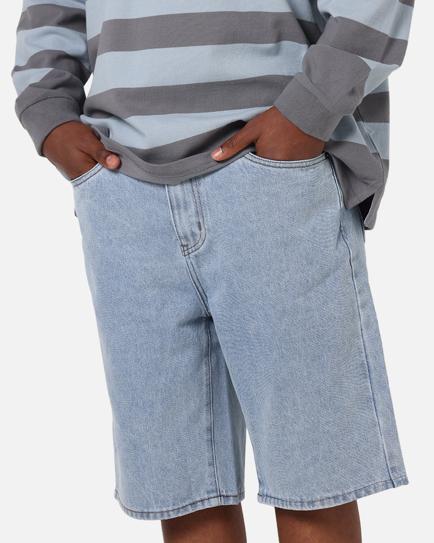 S Double Denim Standard Shorts Super Light