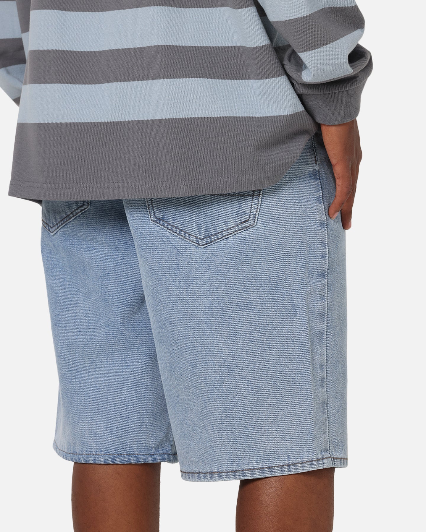 S Double Denim Standard Shorts Super Light