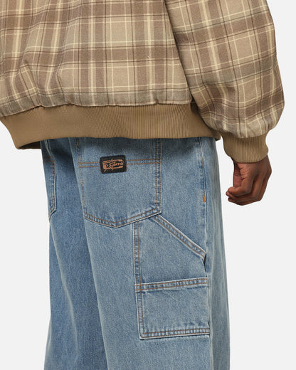 Carre Baggy Carpenter Jeans Mid Blue Denim