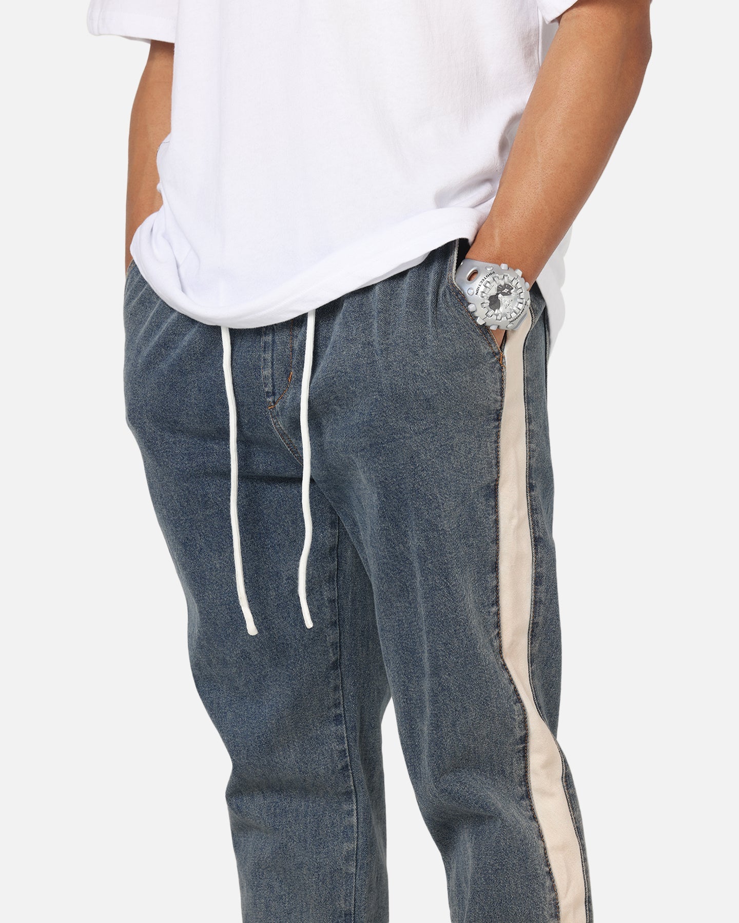 Saint Morta Sidewinder Denim Joggers Dirty Denim