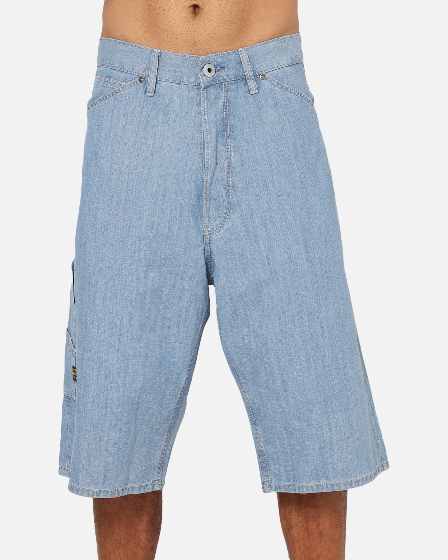 G-Star Bam Logger Denim Shorts Vintage Blue