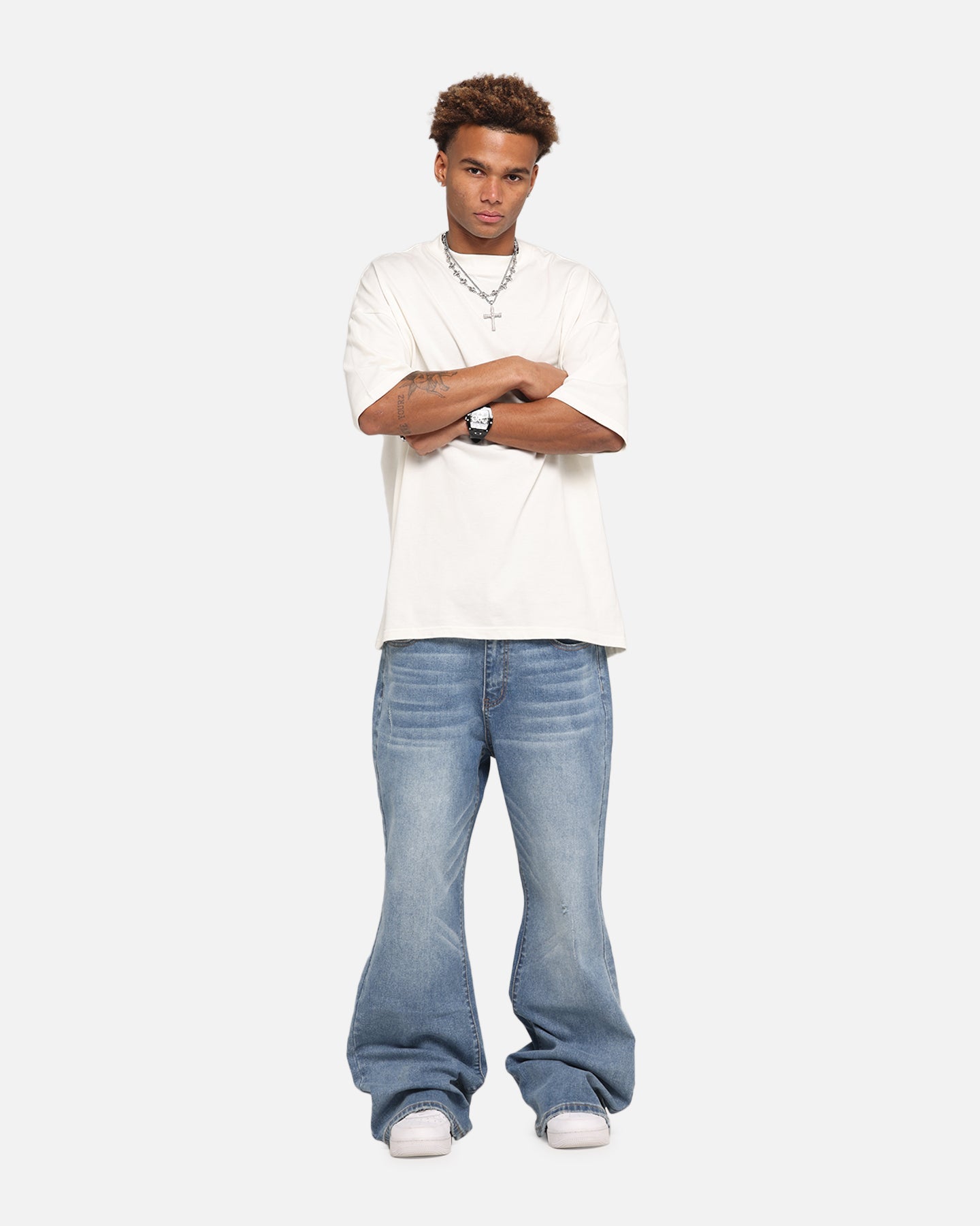 XXIII Game Play Flared Jeans Blue Denim