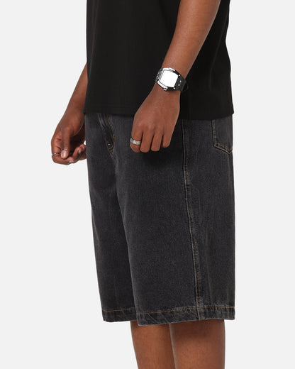X-Large Baggy Bull Denim 91 Shorts Washed Black