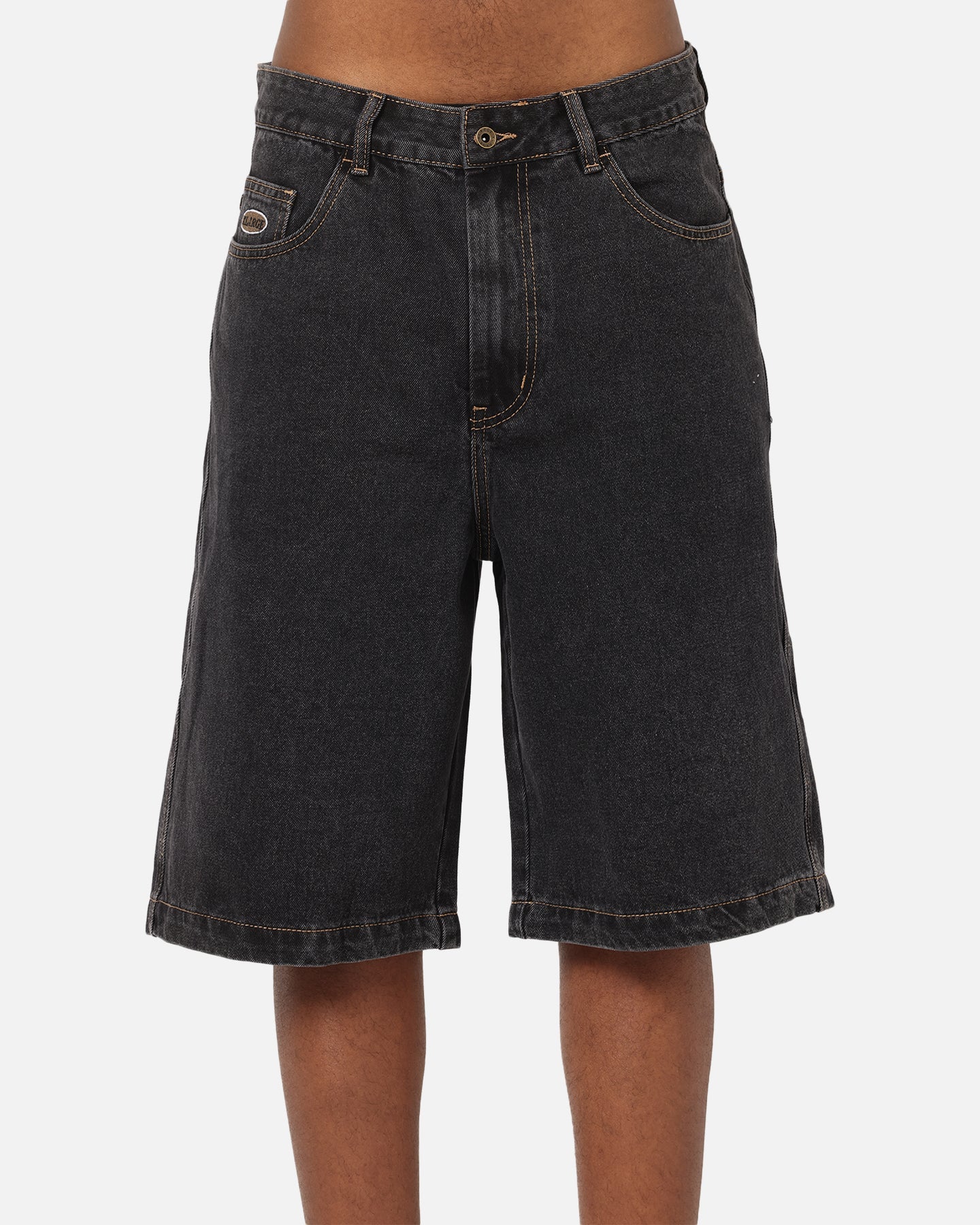 X-Large Baggy Bull Denim 91 Shorts Washed Black