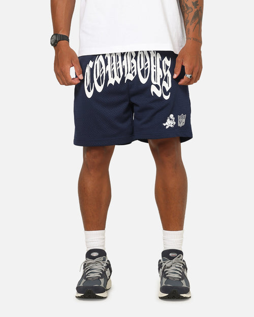 Mitchell & Ness Dallas Cowboys Arch Script Shorts Navy