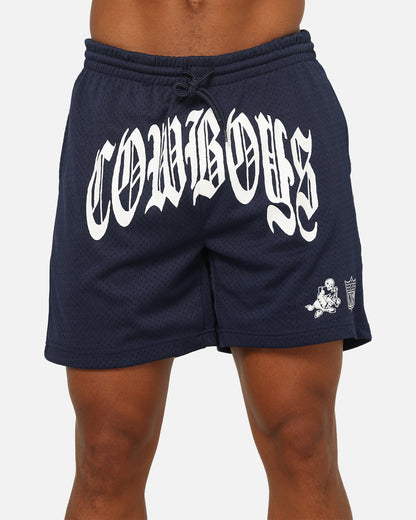 Mitchell & Ness Dallas Cowboys Arch Script Shorts Navy