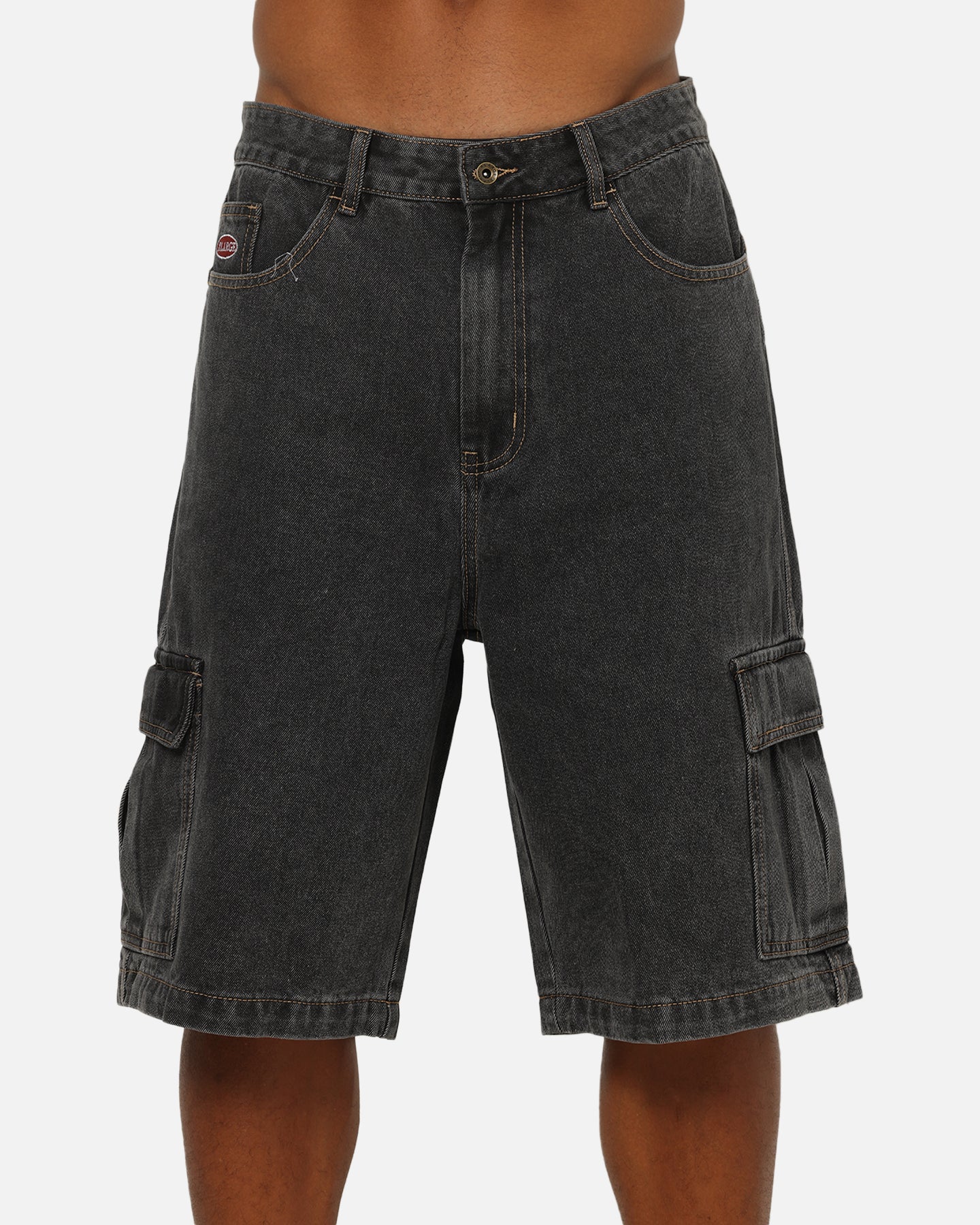 X-Large Baggy Cargo Denim 91 Shorts Washed Black