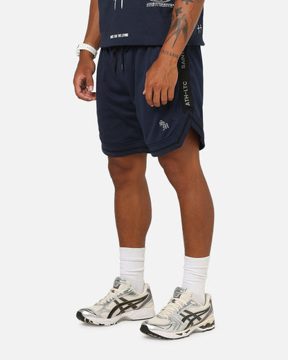 Saint Morta Athletc Taped Basketball Shorts Dark Royal