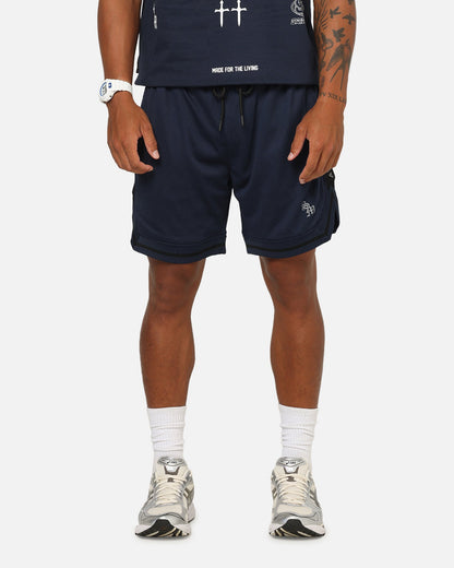 Saint Morta Athletc Taped Basketball Shorts Dark Royal