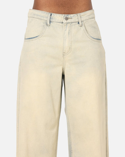 Ed Hardy Wide Leg Skull Jeans Sage