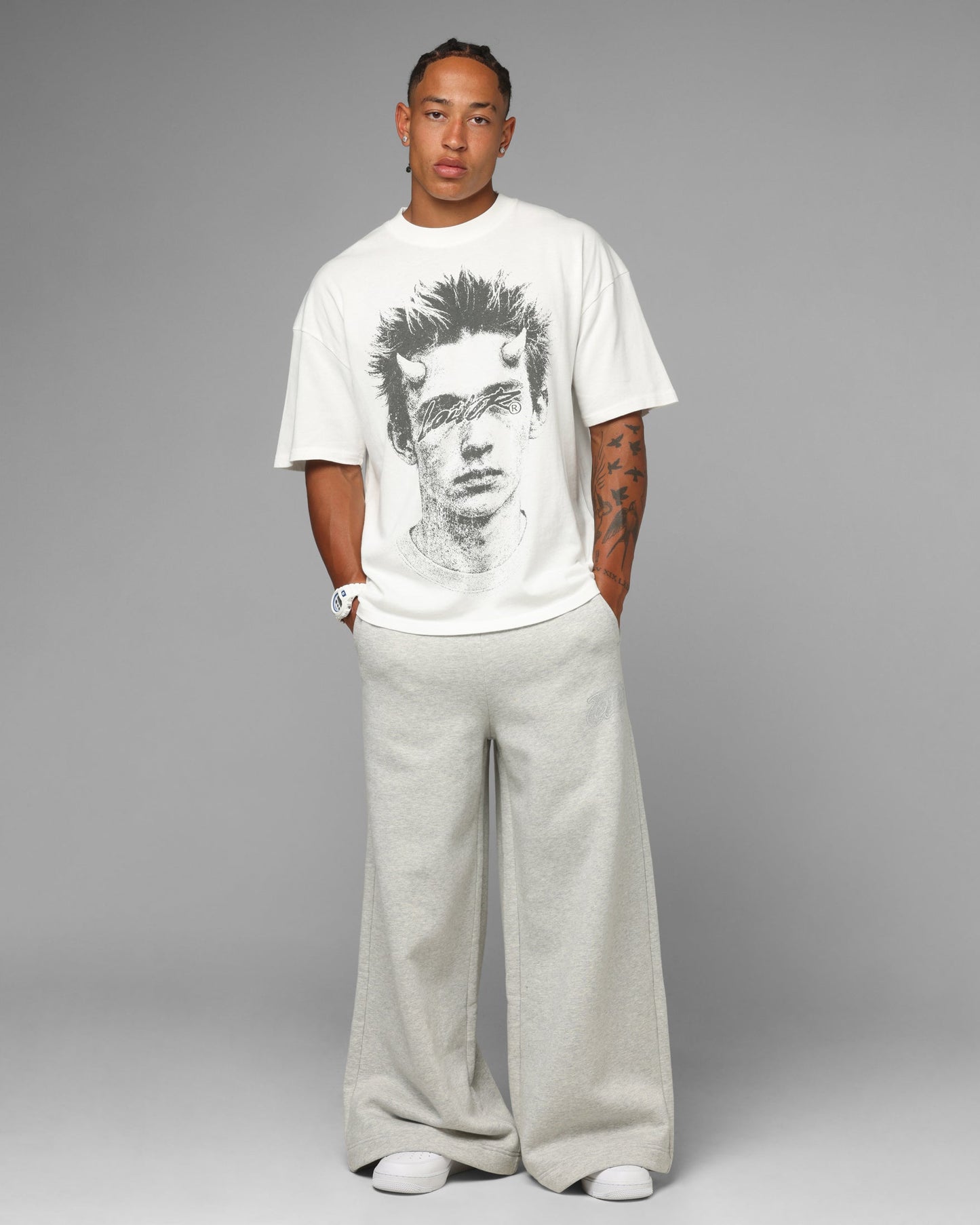 Loiter Weezy Ultra Wide Sweatpants Grey