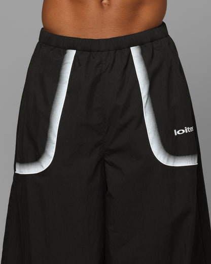 Loiter Spray Day Trackpants Black