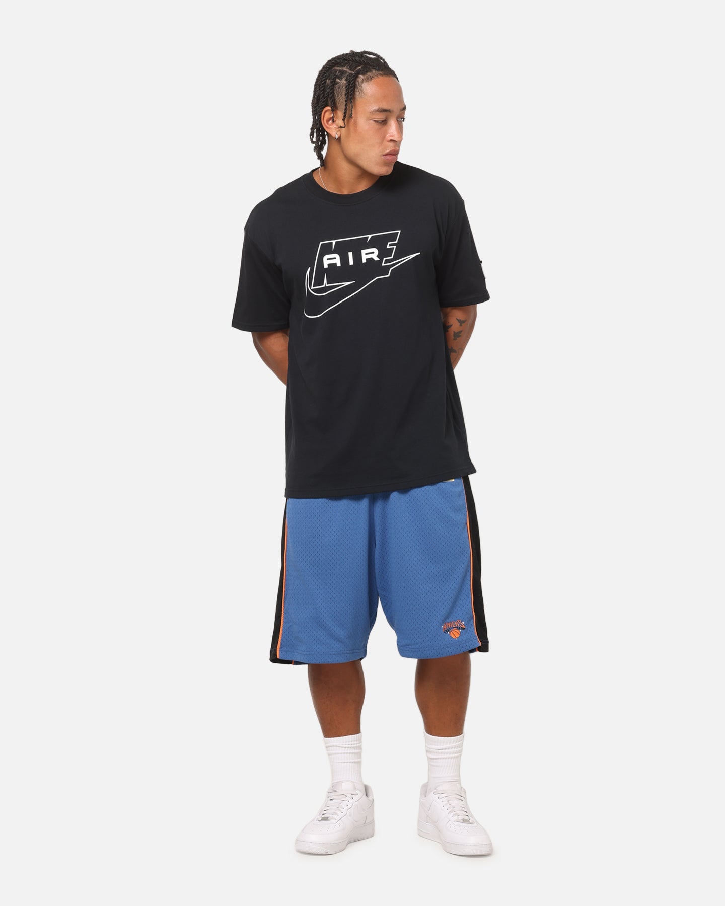 Mitchell & Ness New York Knicks Panel Shorts Blue Slate/Black