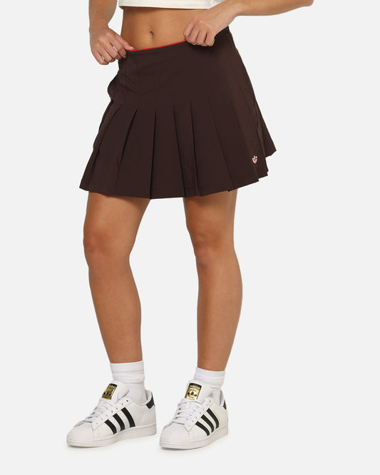 Adidas Women's Originals Pleated Skort Dark Brown