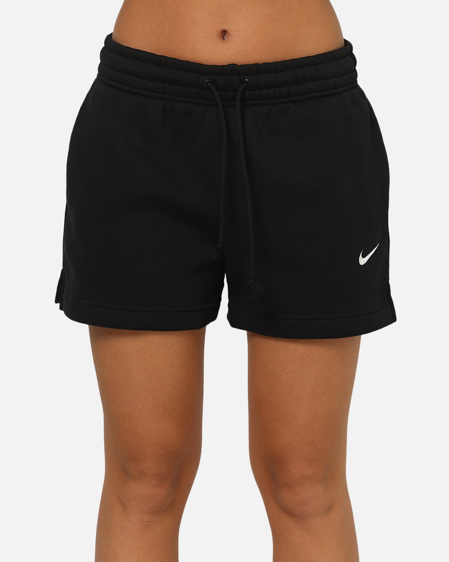 Nike Women's Sportswear Phoenix Fleece Mid-Rise 4" Shorts Black/Sail