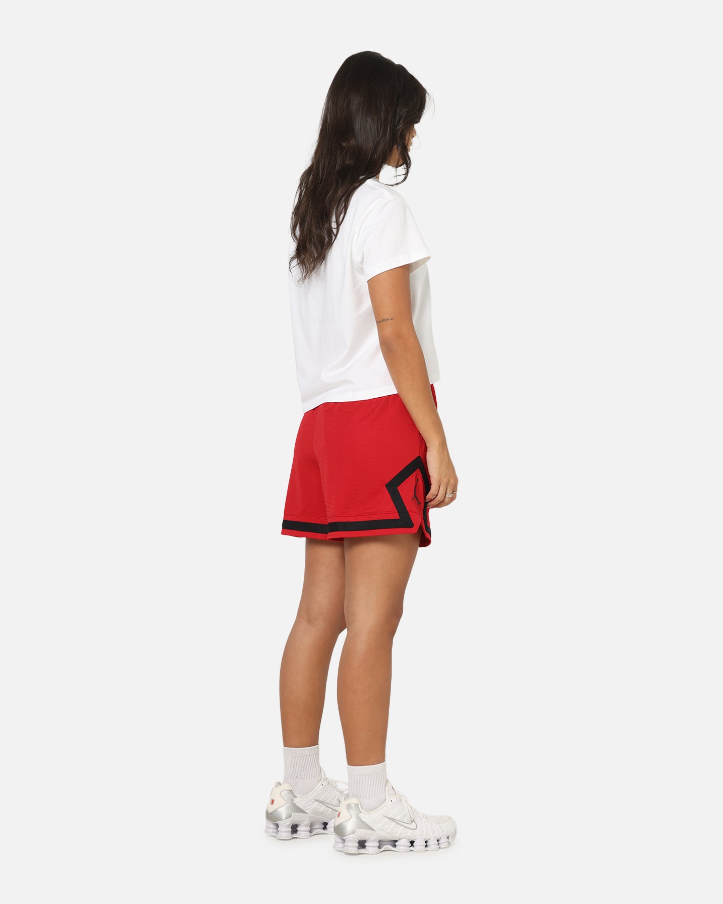 Jordan Women's 4" Diamond Shorts Gym Red/Black