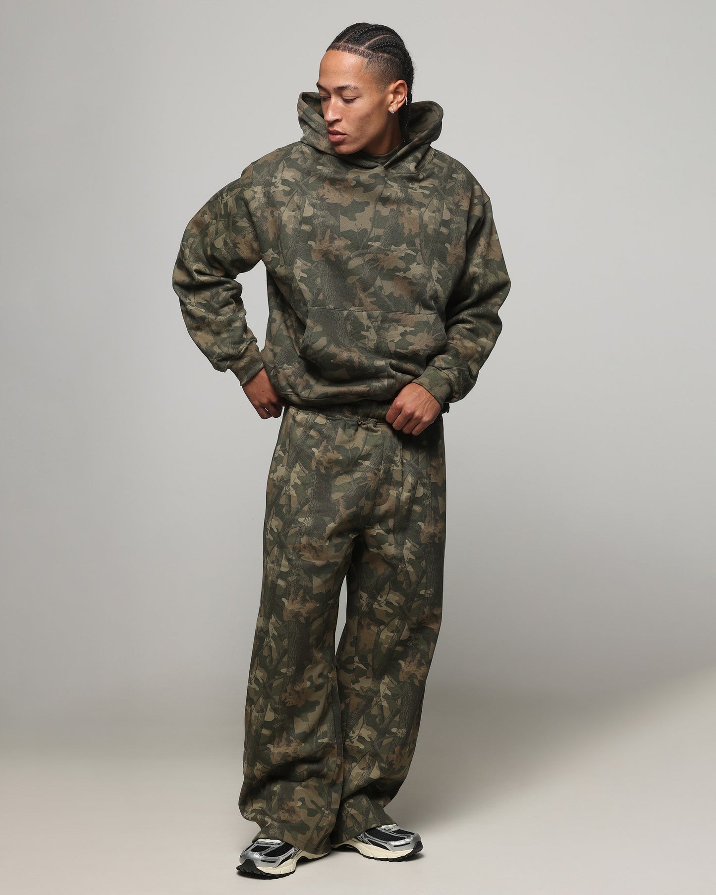American Thrift Wide Leg Pants Camo