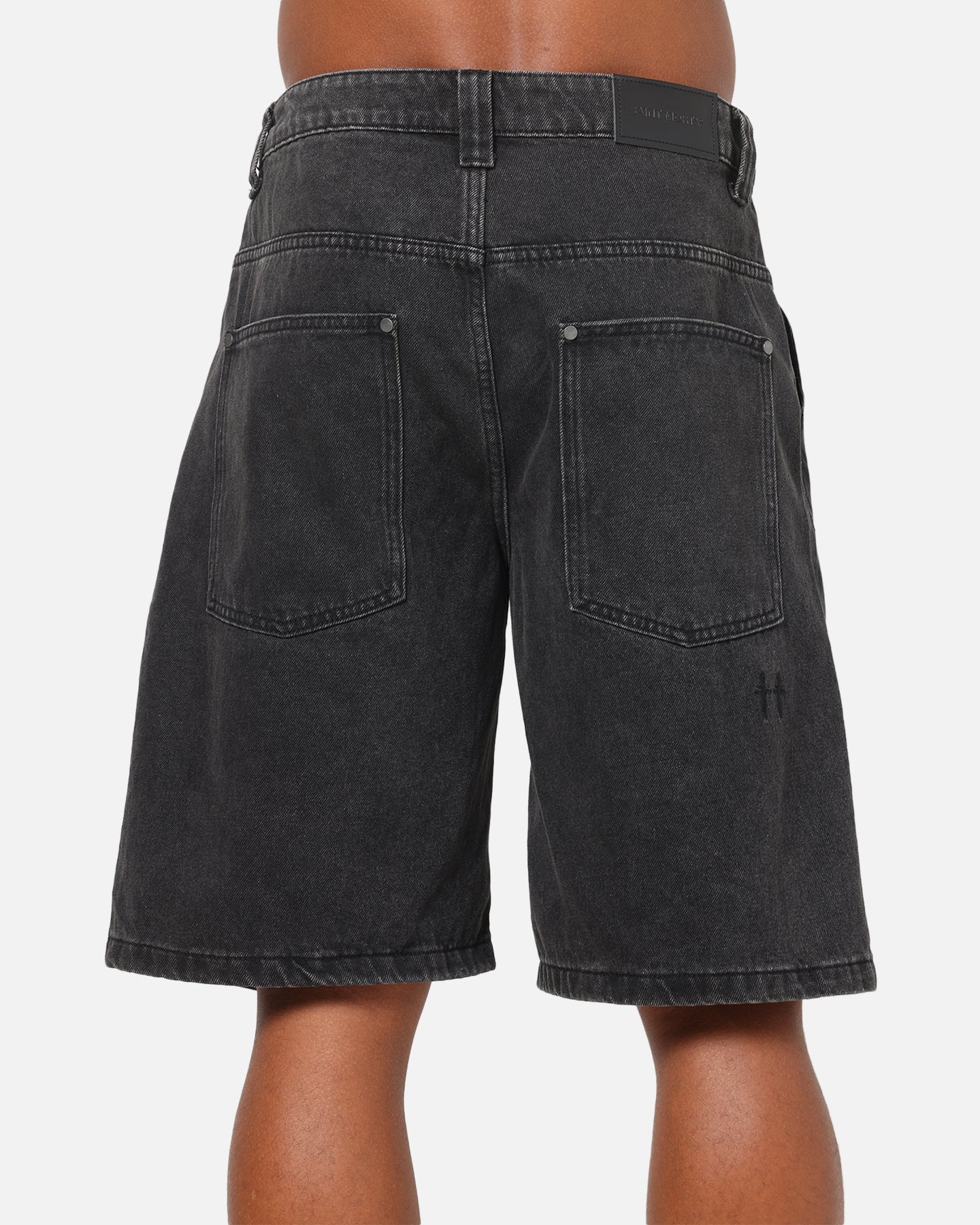 Saint Morta Amplus Distressed Jorts Black Shadow