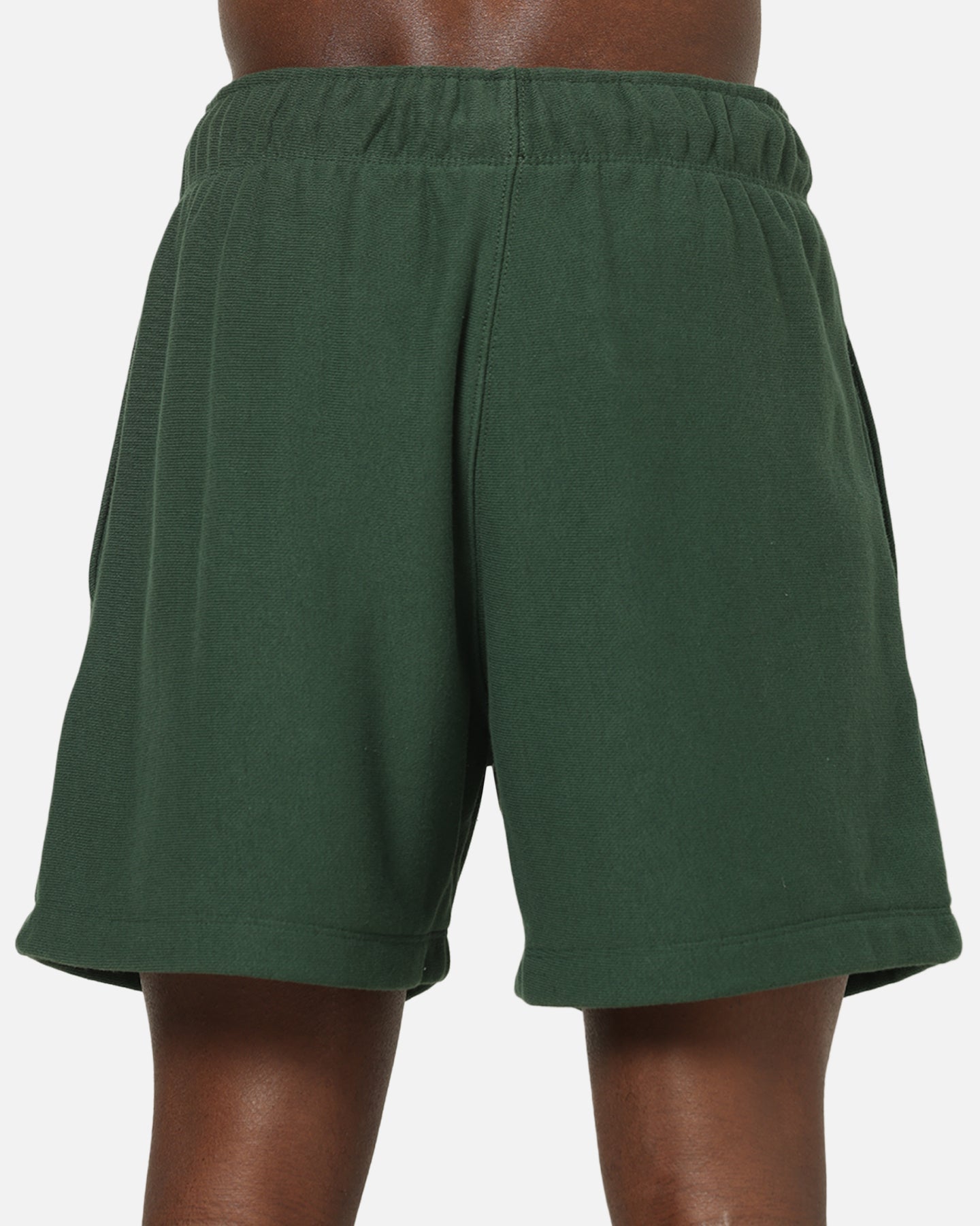Champion Reverse Weave Terry Flock 5" Shorts Dark Green