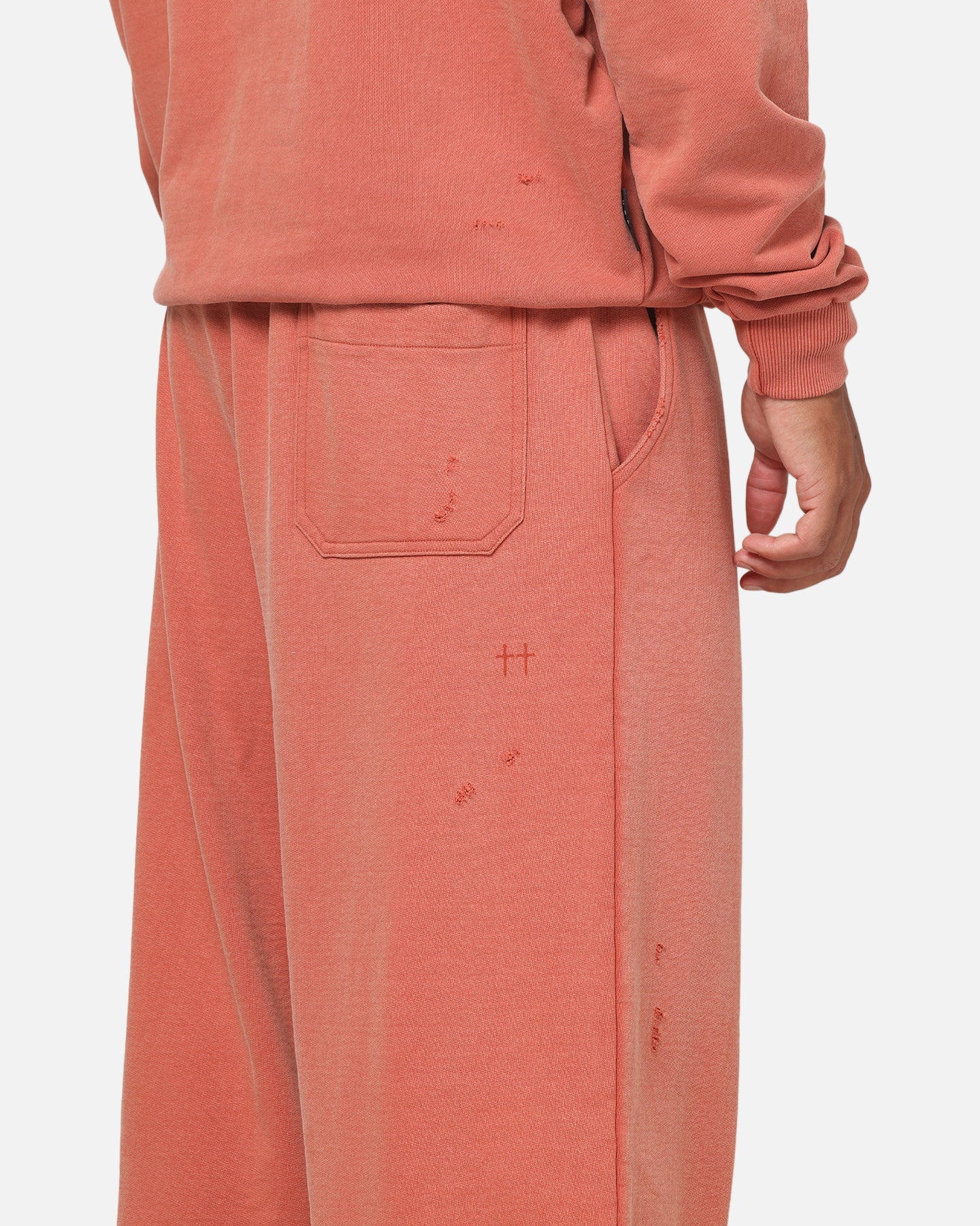 Saint Morta Apocalypse Baggy Sweatpants Washed Burnt Orange