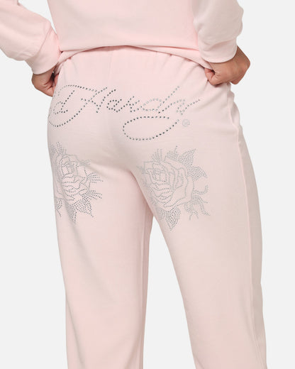 Ed Hardy Women's Rhinestone Trackpants Pink