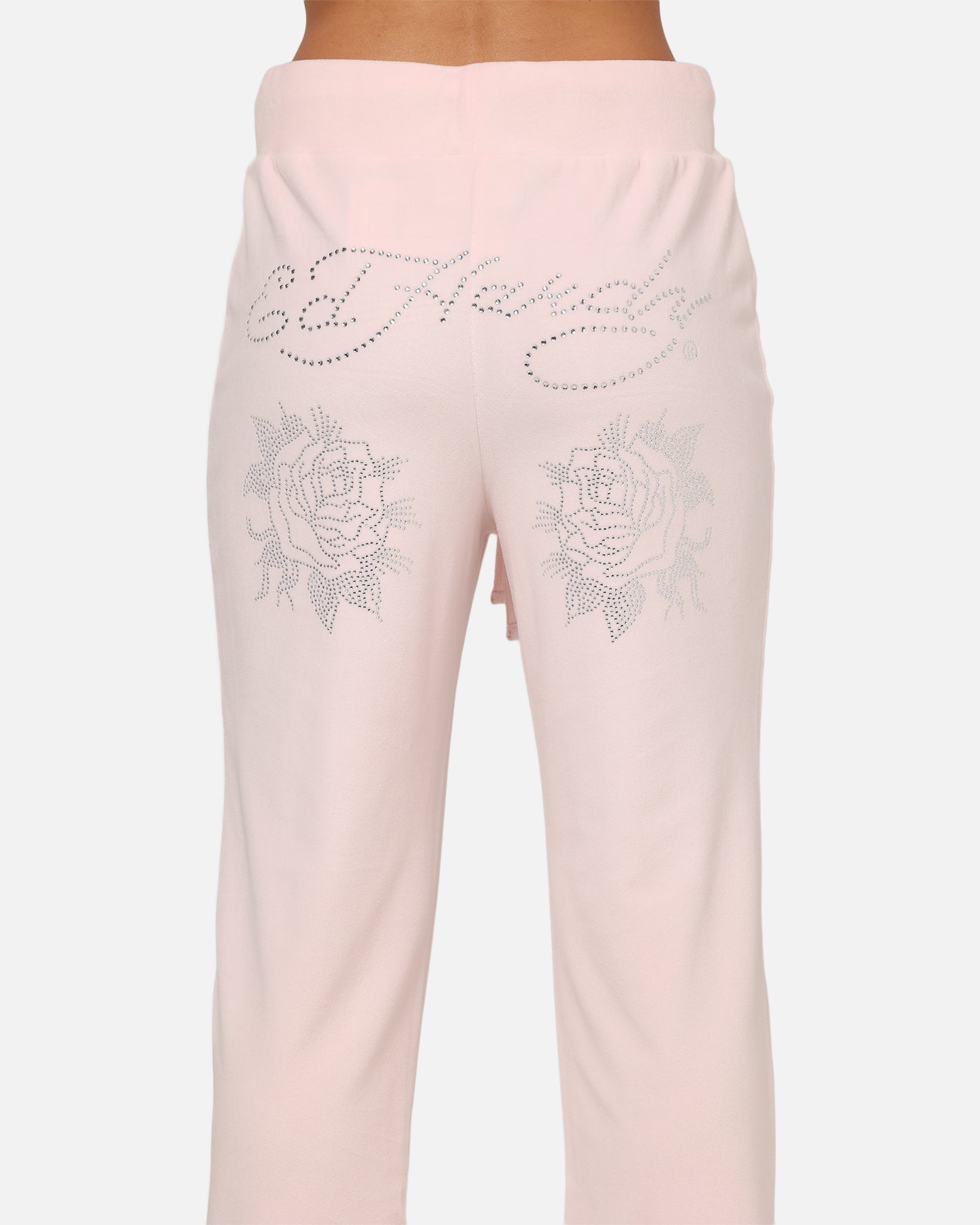 Ed Hardy Women's Rhinestone Trackpants Pink