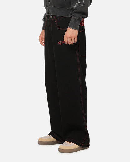 Ed Hardy Skull Rhinestone Jeans Black