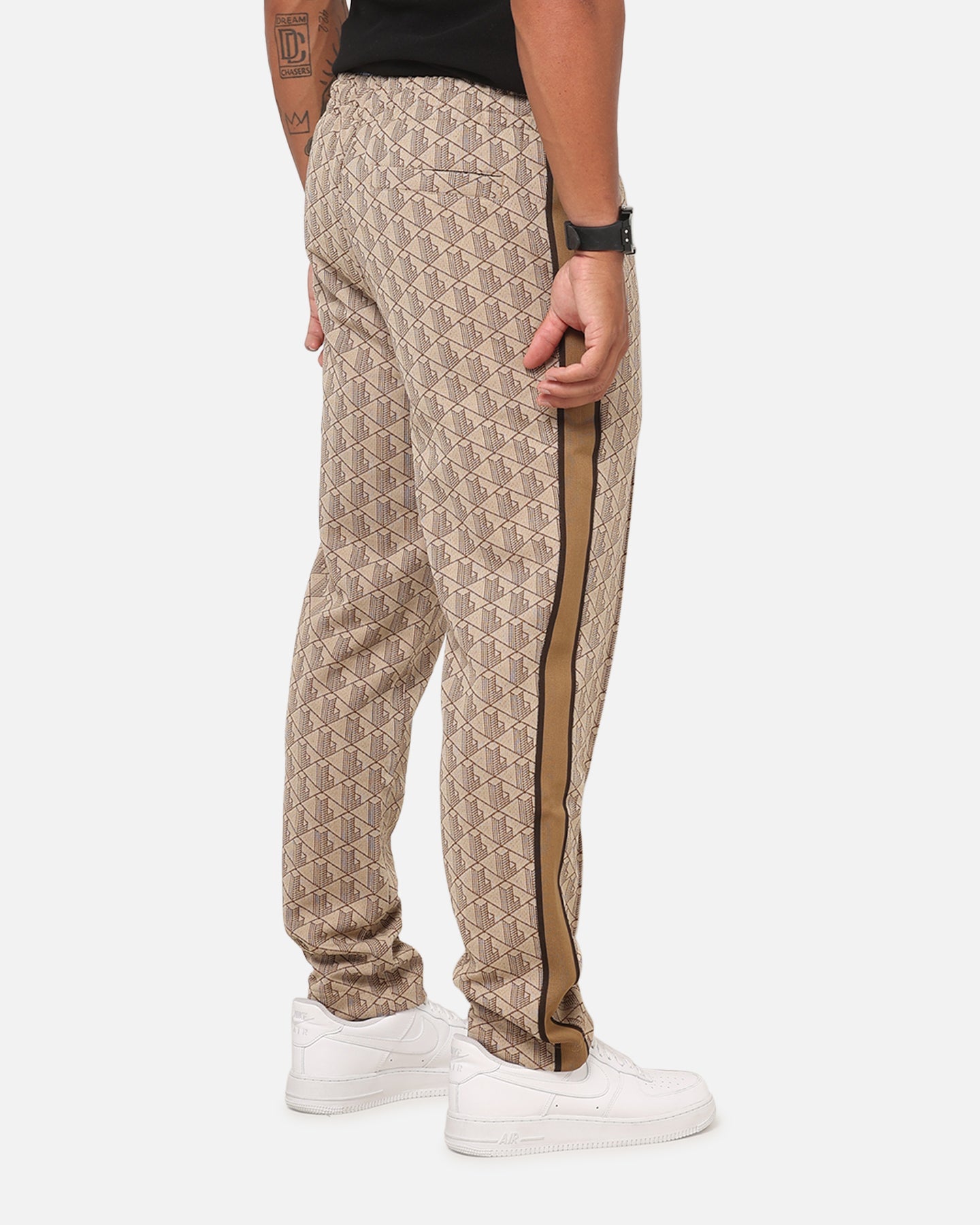 Lacoste Monogram Track Pants Croissant/Cookie