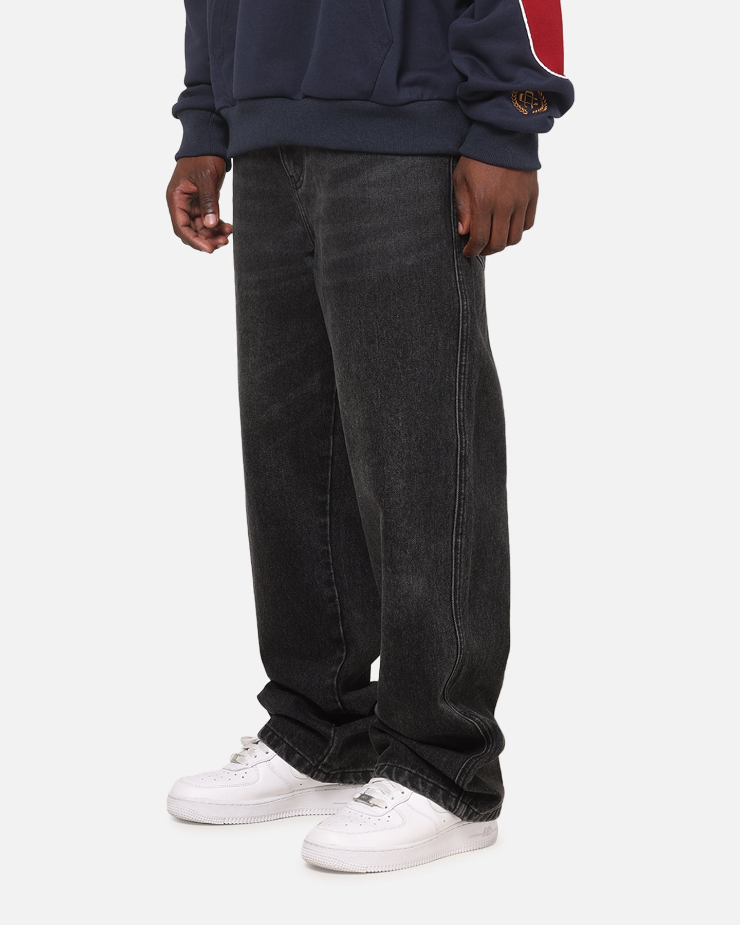 Carre Union Straight Fit Jeans Washed Black