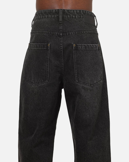 Carre Union Straight Fit Jeans Washed Black