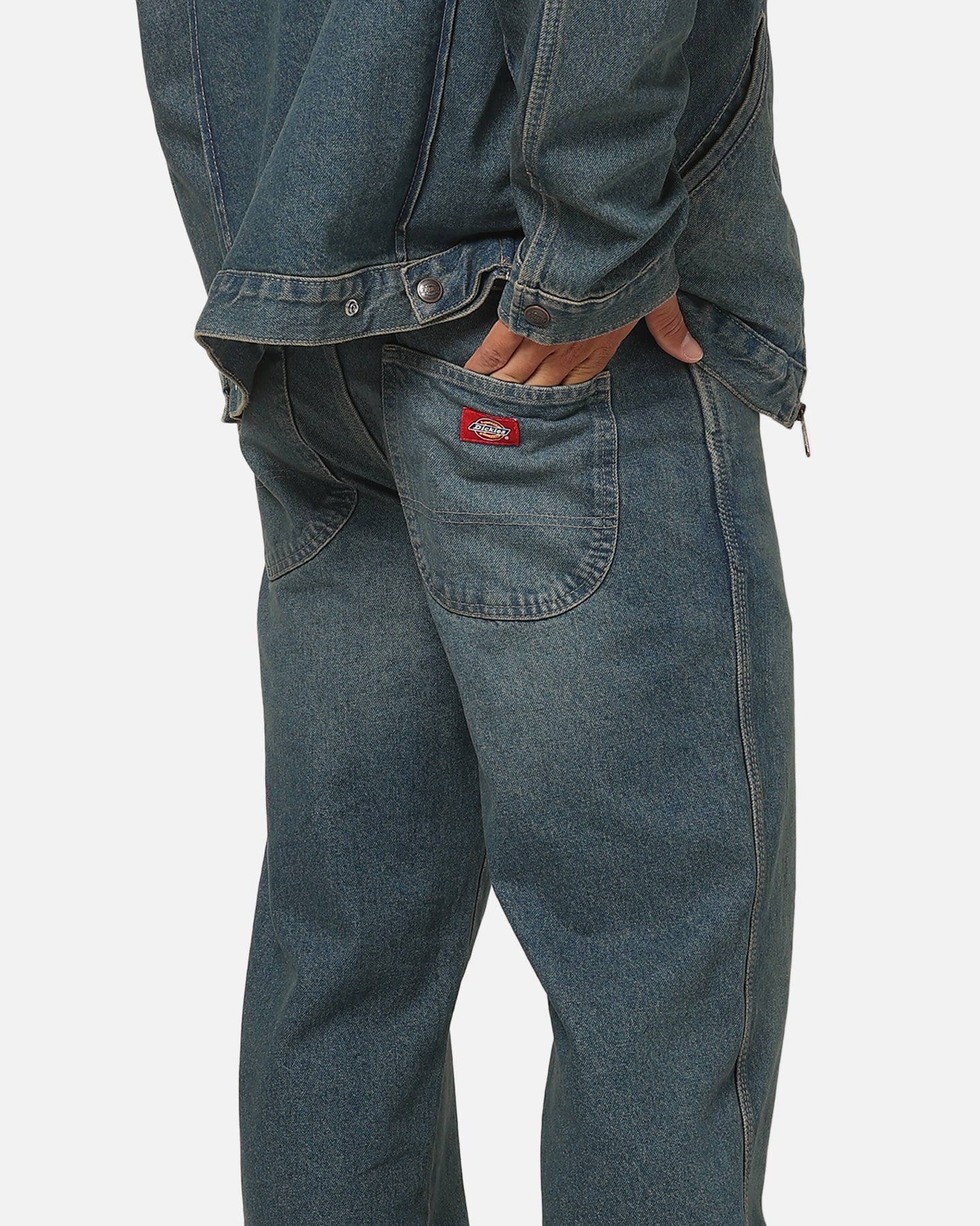Dickies Thomasville Straight Leg Jeans Khaki Tinted Blue
