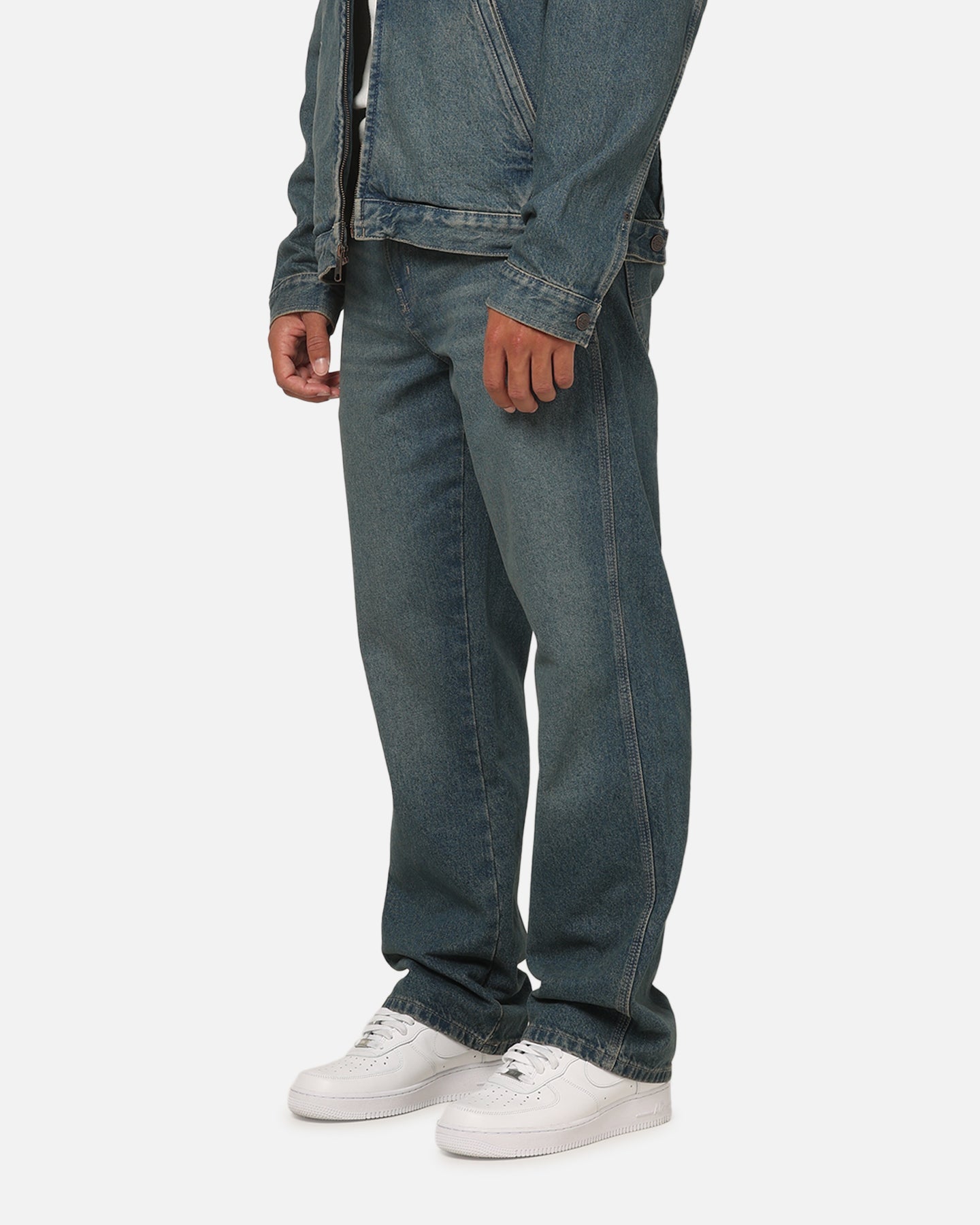 Dickies Thomasville Straight Leg Jeans Khaki Tinted Blue