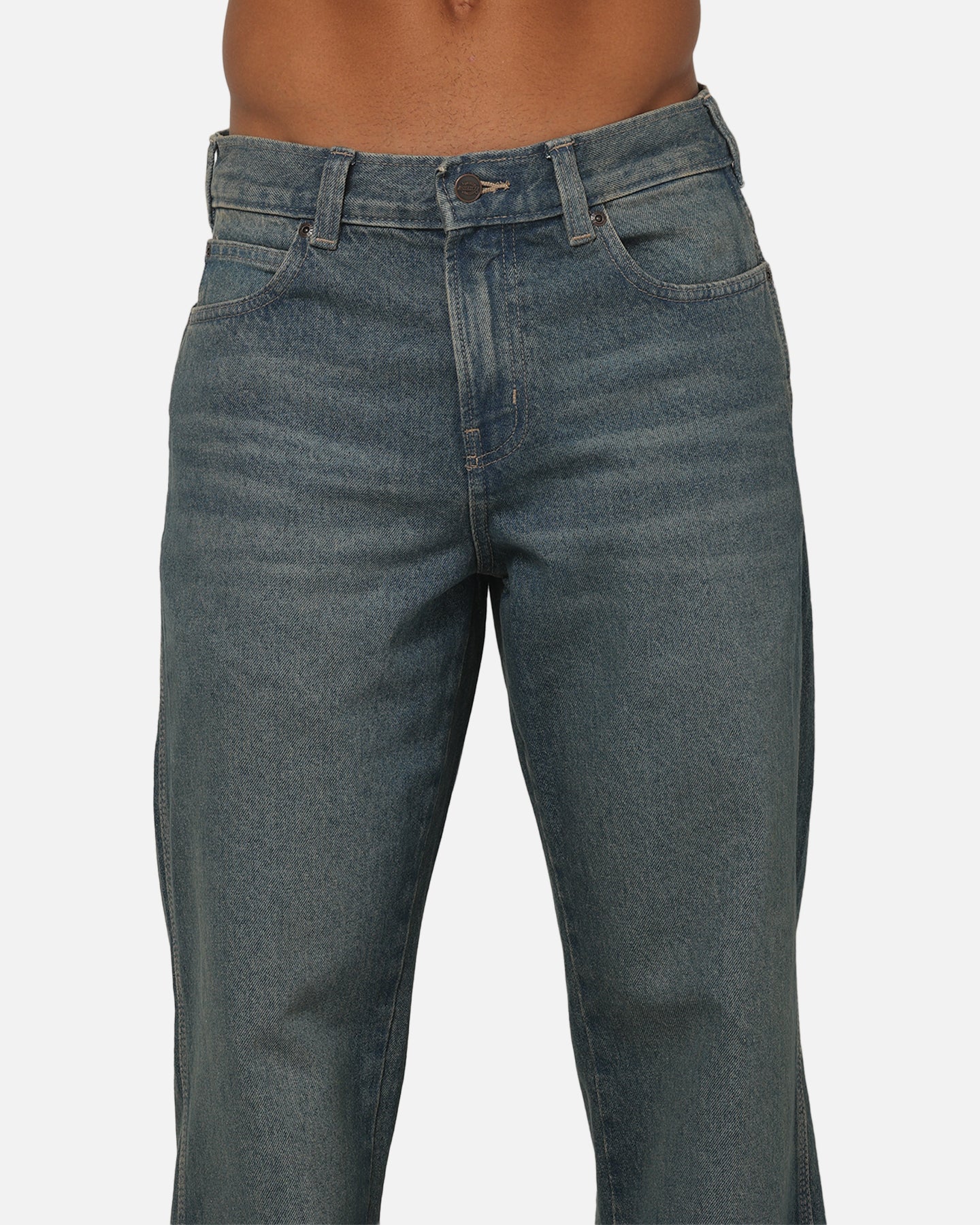 Dickies Thomasville Straight Leg Jeans Khaki Tinted Blue